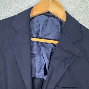 Suitsupply E. Thomas Havana Blazer Sport Coat Pure Wool Navy Mens 36R Preppy EUC